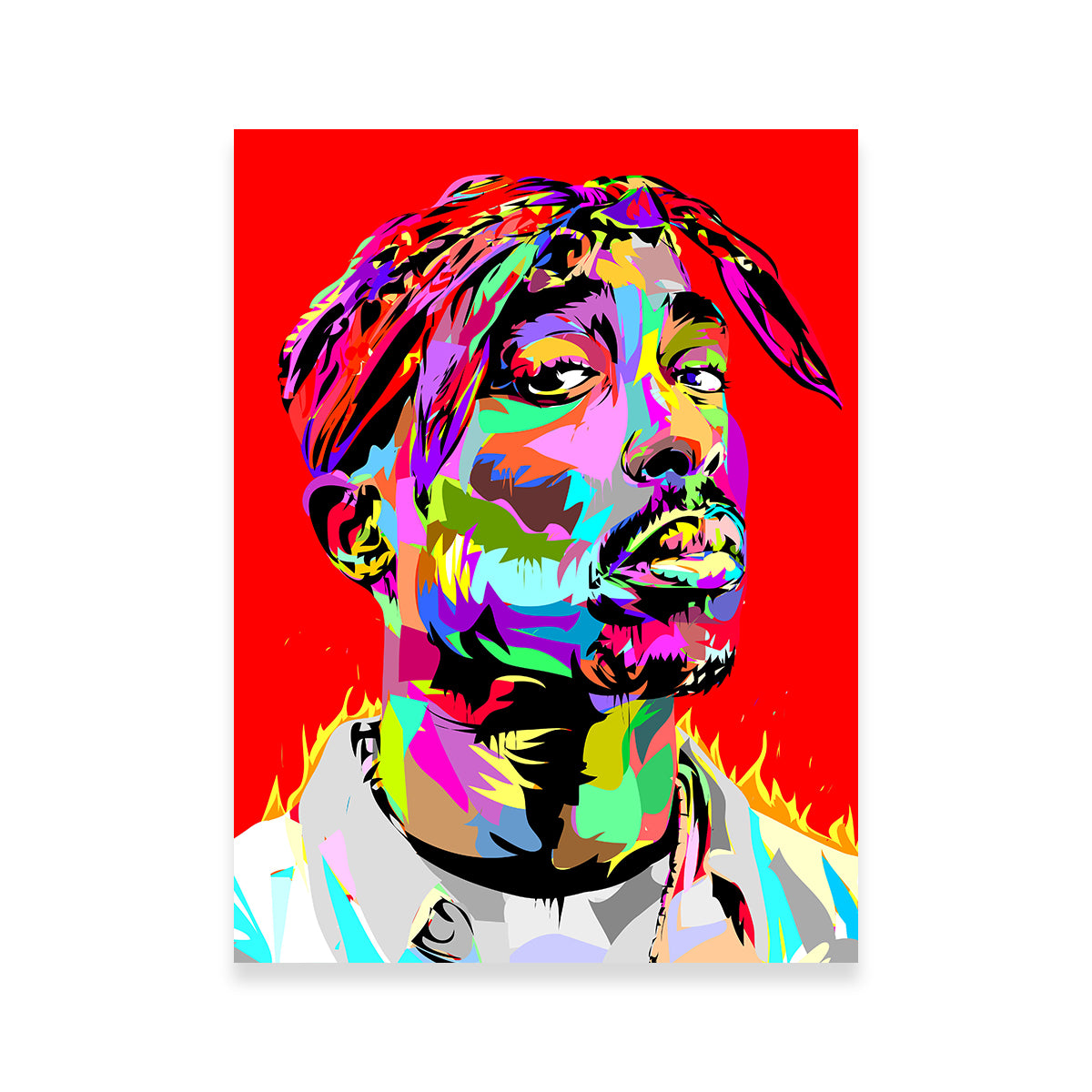 Stunning Tupac Red Wall Art for Your Home Decor