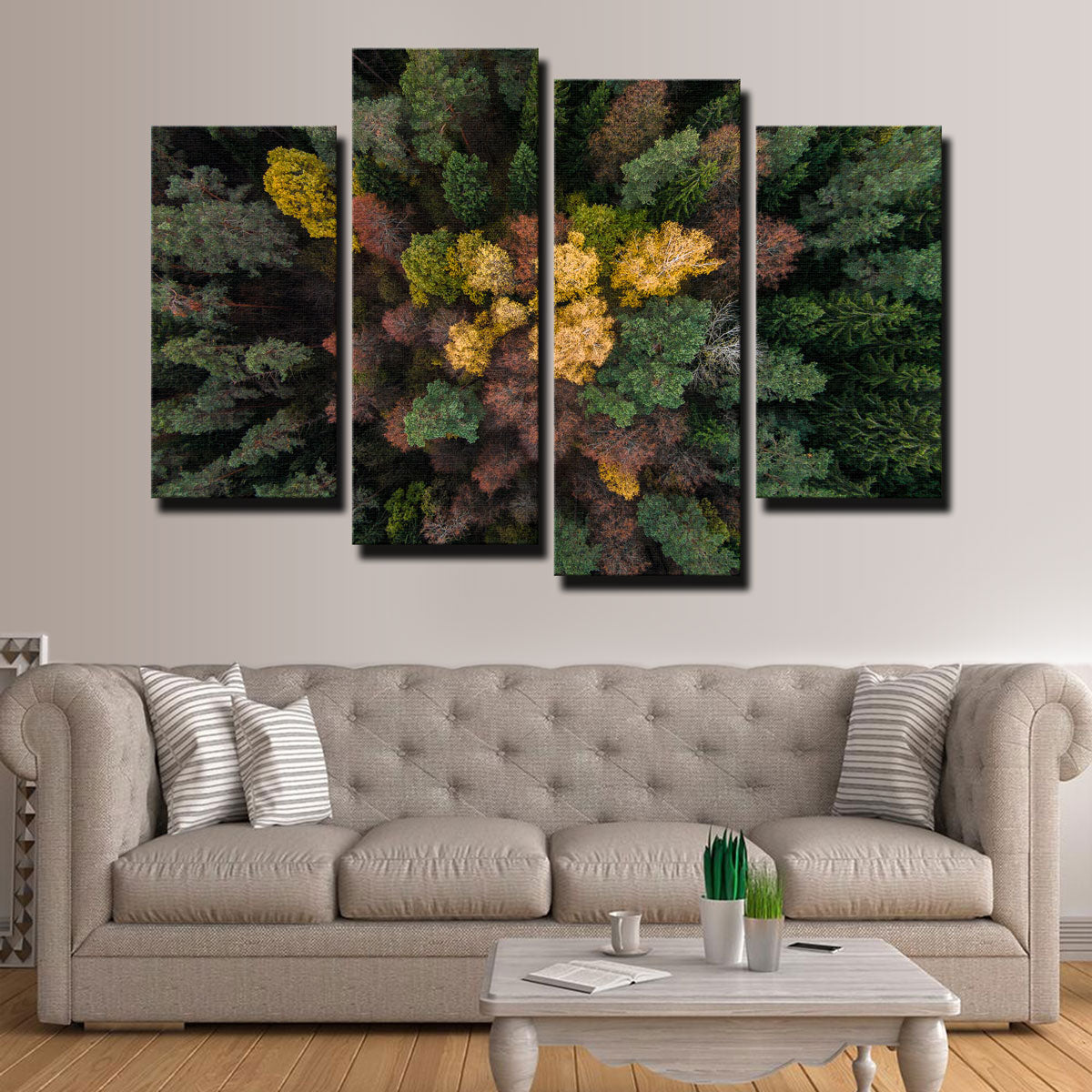 Vibrant Colorful Canopy Wall Art by Karolis Janulis