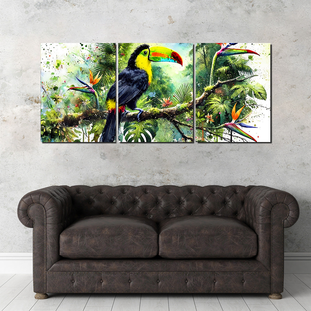 Toucan Watercolor V2 High - Quality Wall Art for Stunning Decor