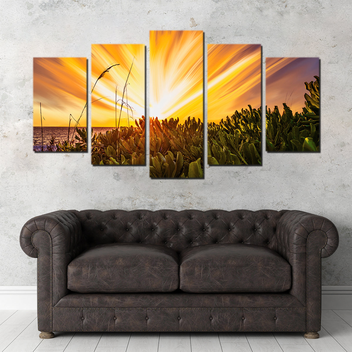 Stunning Exploding Sunset Wall Art by Eileen Rollin