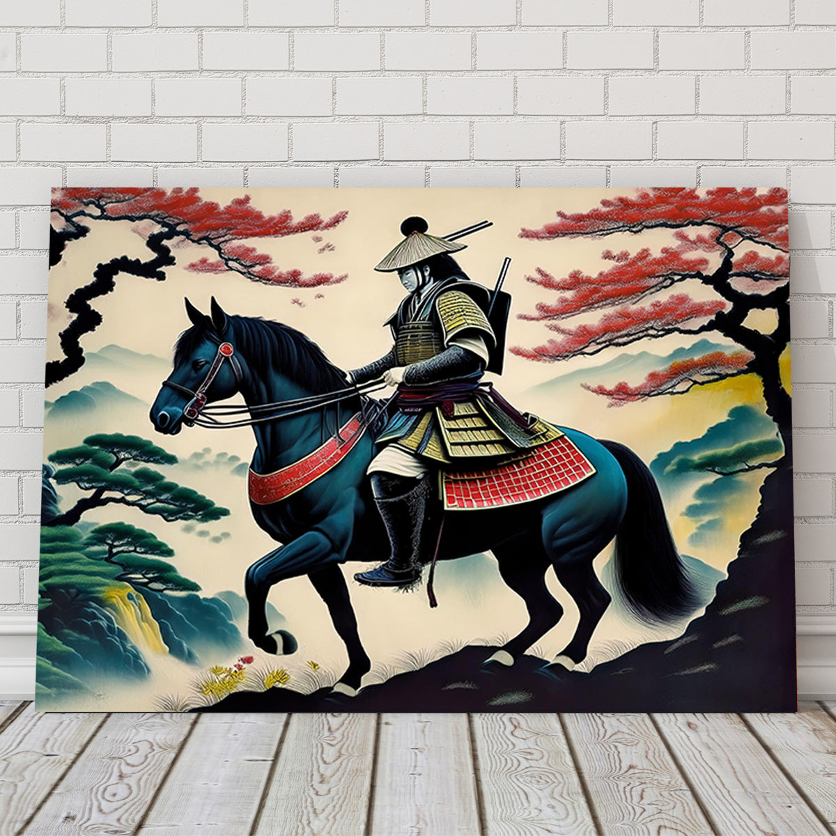 Stunning Contemporary Samurai Art Wall Decor Canvas