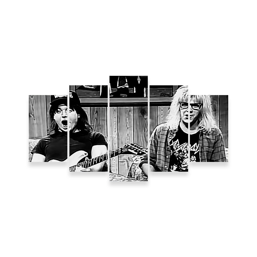 Wayne's World Stunning Grayscale Wall Art for Home Decor