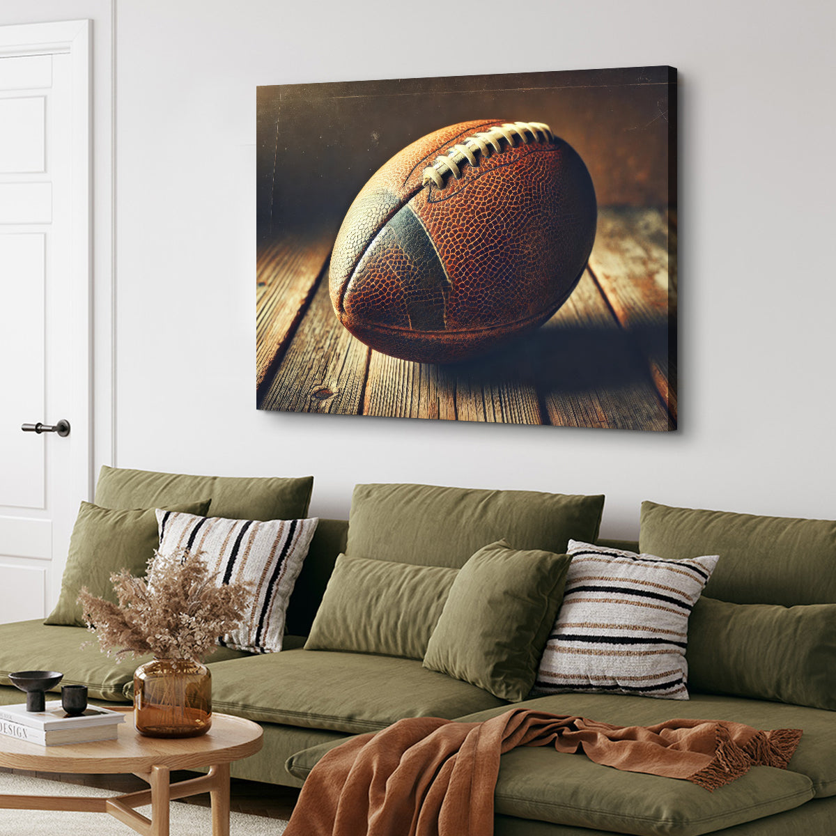 Vintage and Stylish Football Wall Art for Sports Enthusiasts