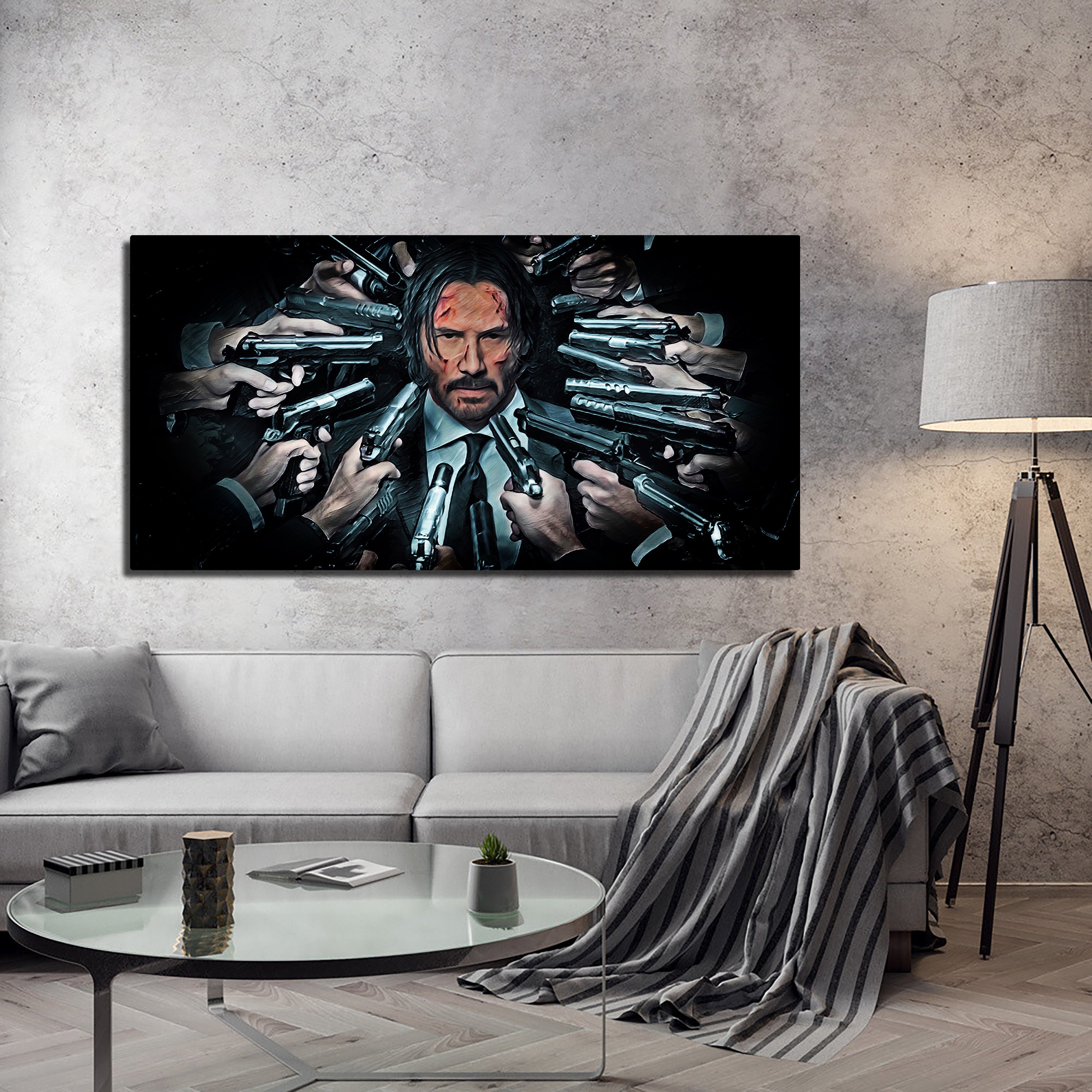 John Wick Stunning Panoramic Wall Art for Home Decor