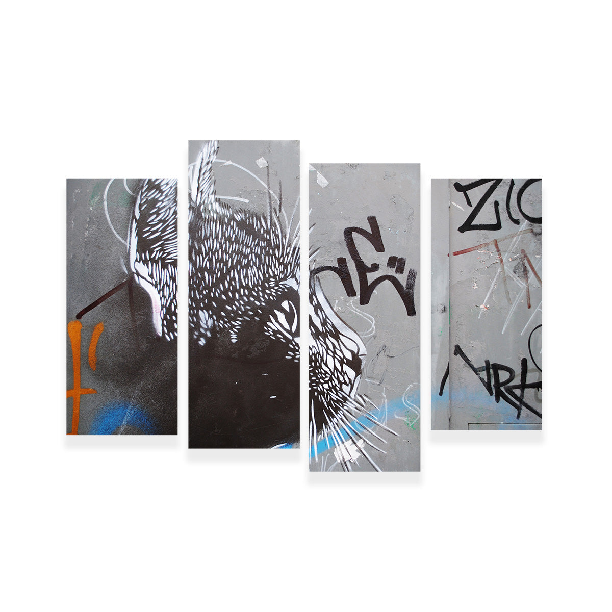 Eye - catching Street Art Cat Wall Art for Stunning Decor