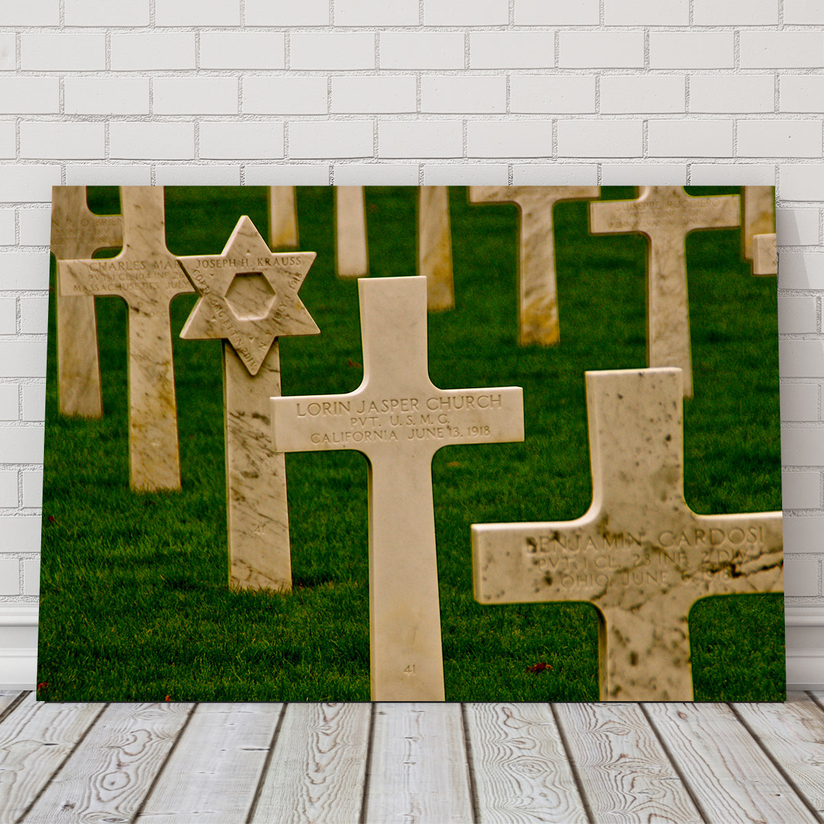 Exquisite WWI American Cemetery in France Wall Art by David Campbell