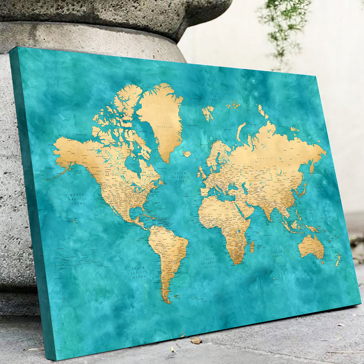 Stunning World Map 22 Wall Art for Home Decor