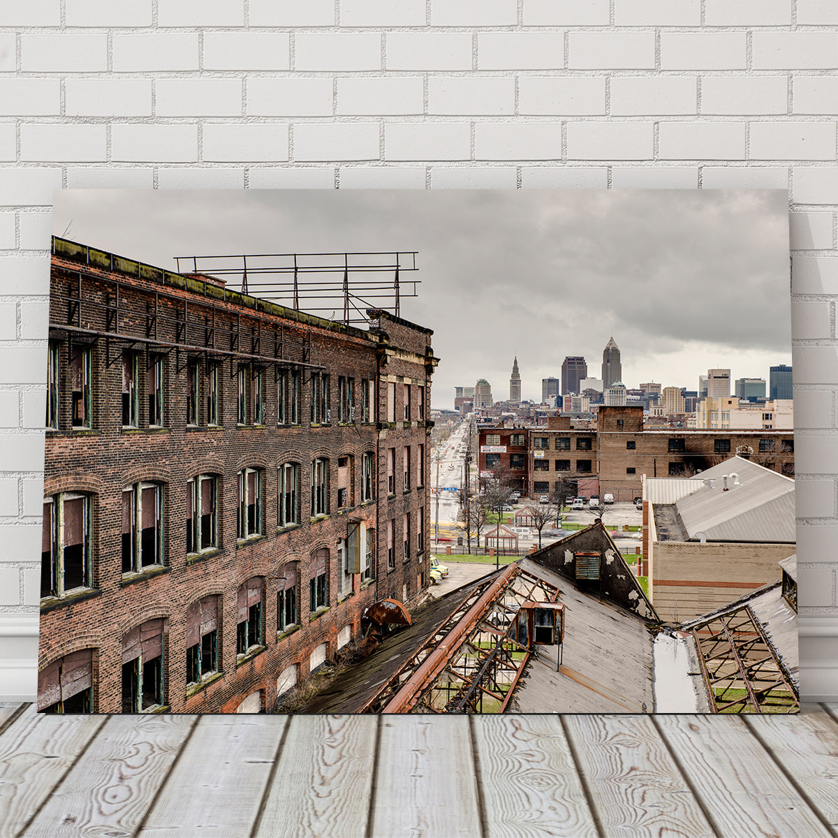 Stunning Warner & Swasey Wall Art Overlooking Cleveland - Ideal Decor for Your Space