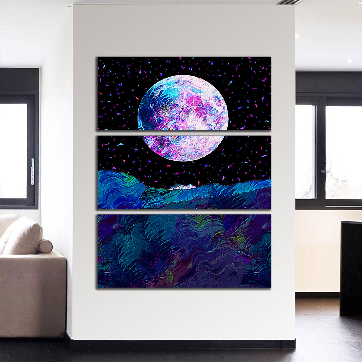 Exquisite Moonscape 6 Wall Art by Gab Fernando