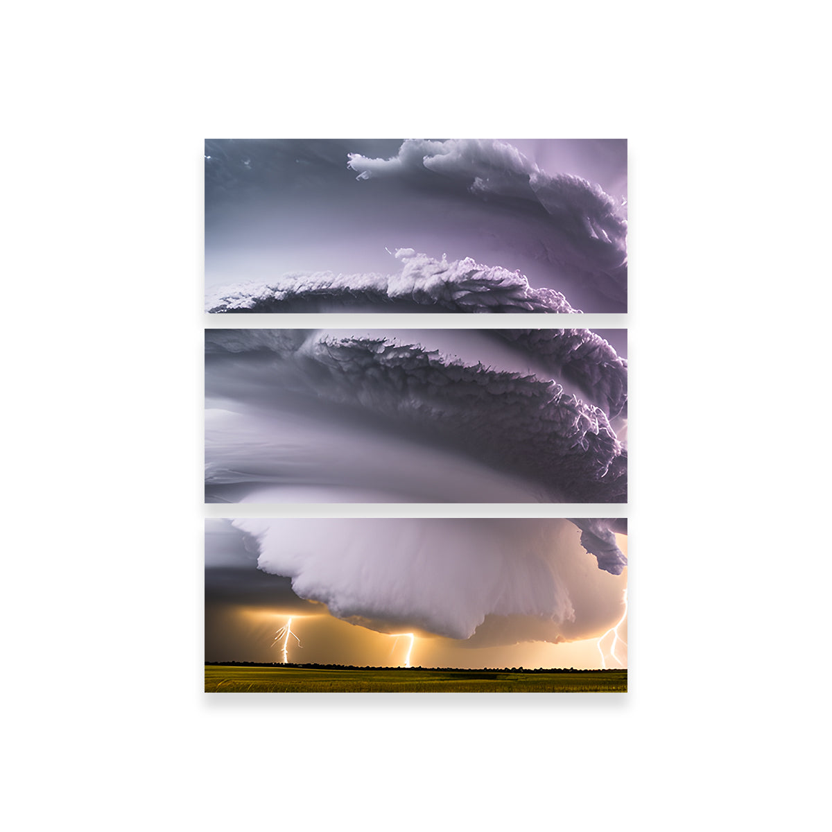 Epic Thunderstorm Supercell Wall Art - Dina Rolle's Stunning Creation