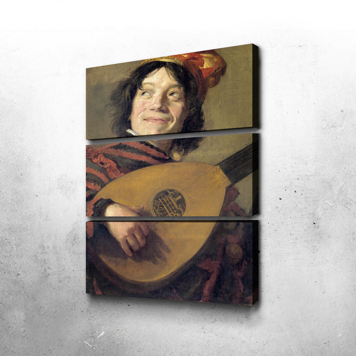 Exquisite Lute Player Wall Art by Frans Hals