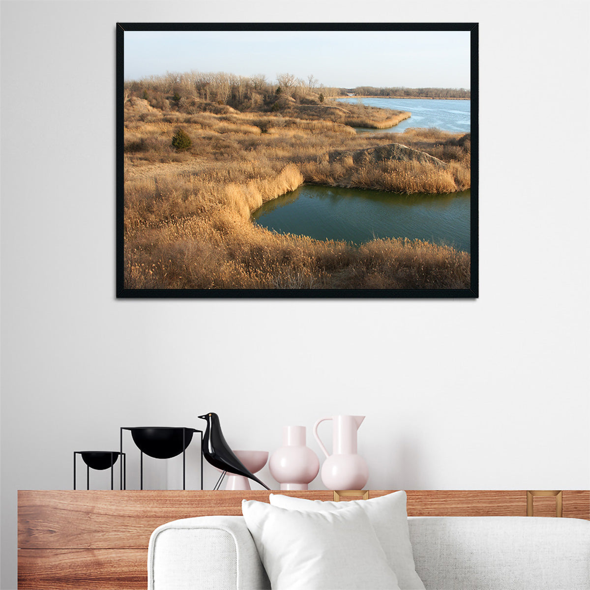 Stunning Mazonia Braidwood State Fish and Wildlife Area Wall Art - Sustainable Pine Frame Canvas