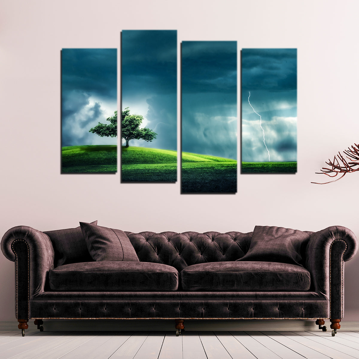 Exquisite Tree Alone Wall Art by George Sorin
