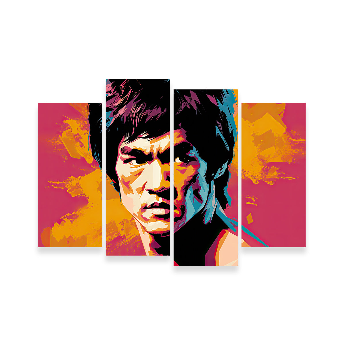 Bruce Fierce Wall Art by Ralph & Laura Design - Museum-Quality Canvas