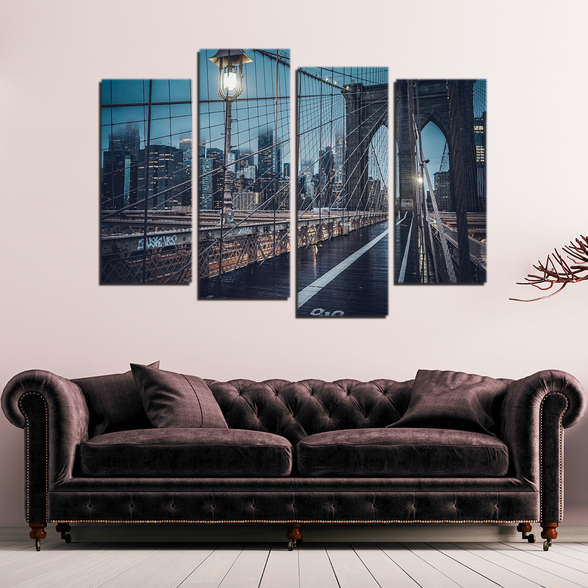 Stunning Bridge and Clouds Wall Art for Your Home Decor