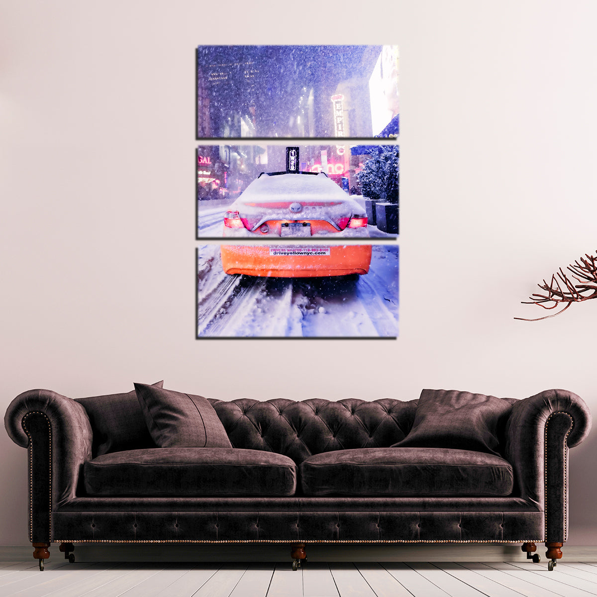 Stunning Manhattan Snow Storm Wall Art by Charity Dos Santos