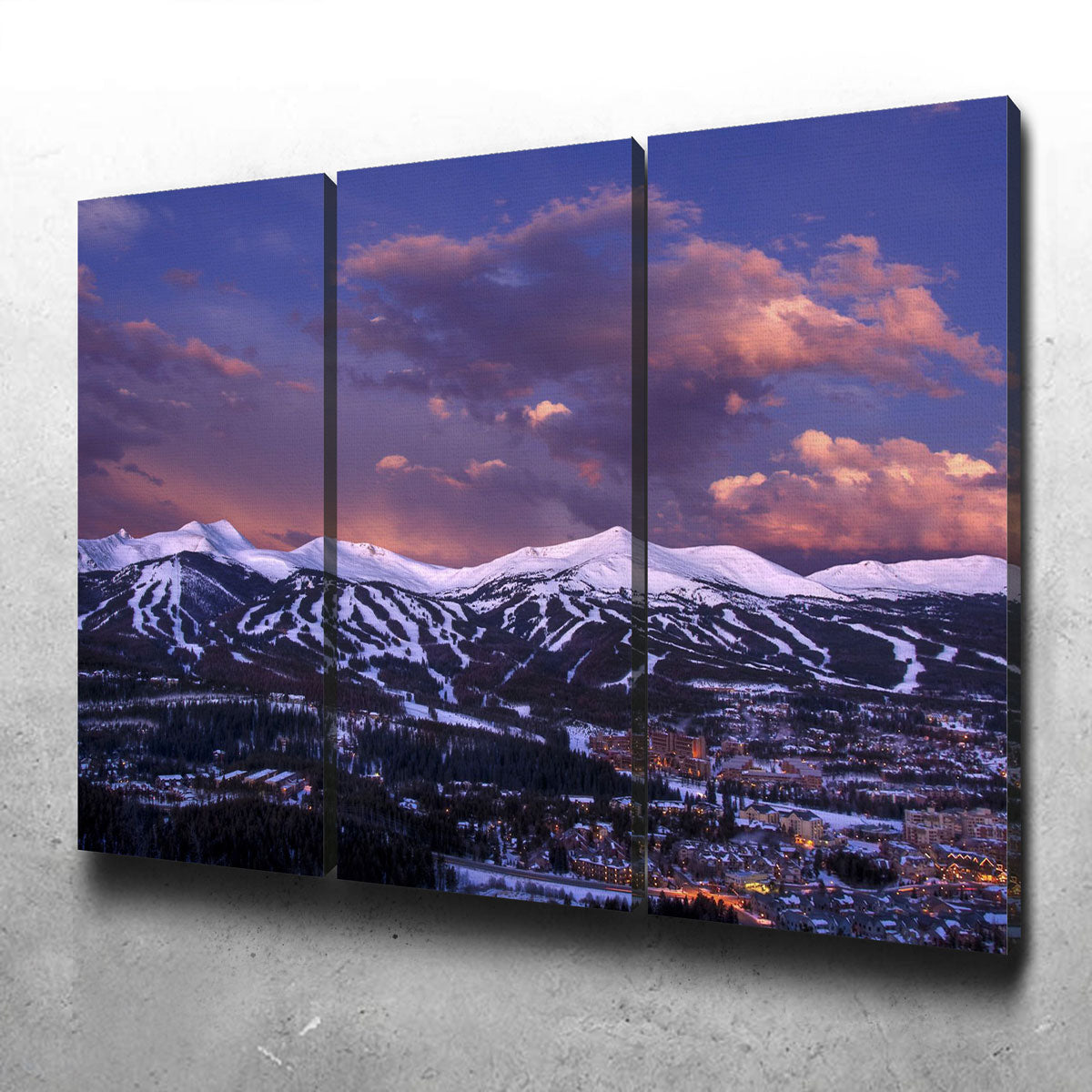 Stunning Breckenridge Wall Art - Sustainable Pine Frame & Museum Quality Canvas