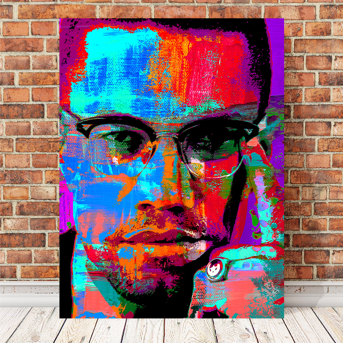 Stunning Malcolm X Wall Art by Stephen Chambers