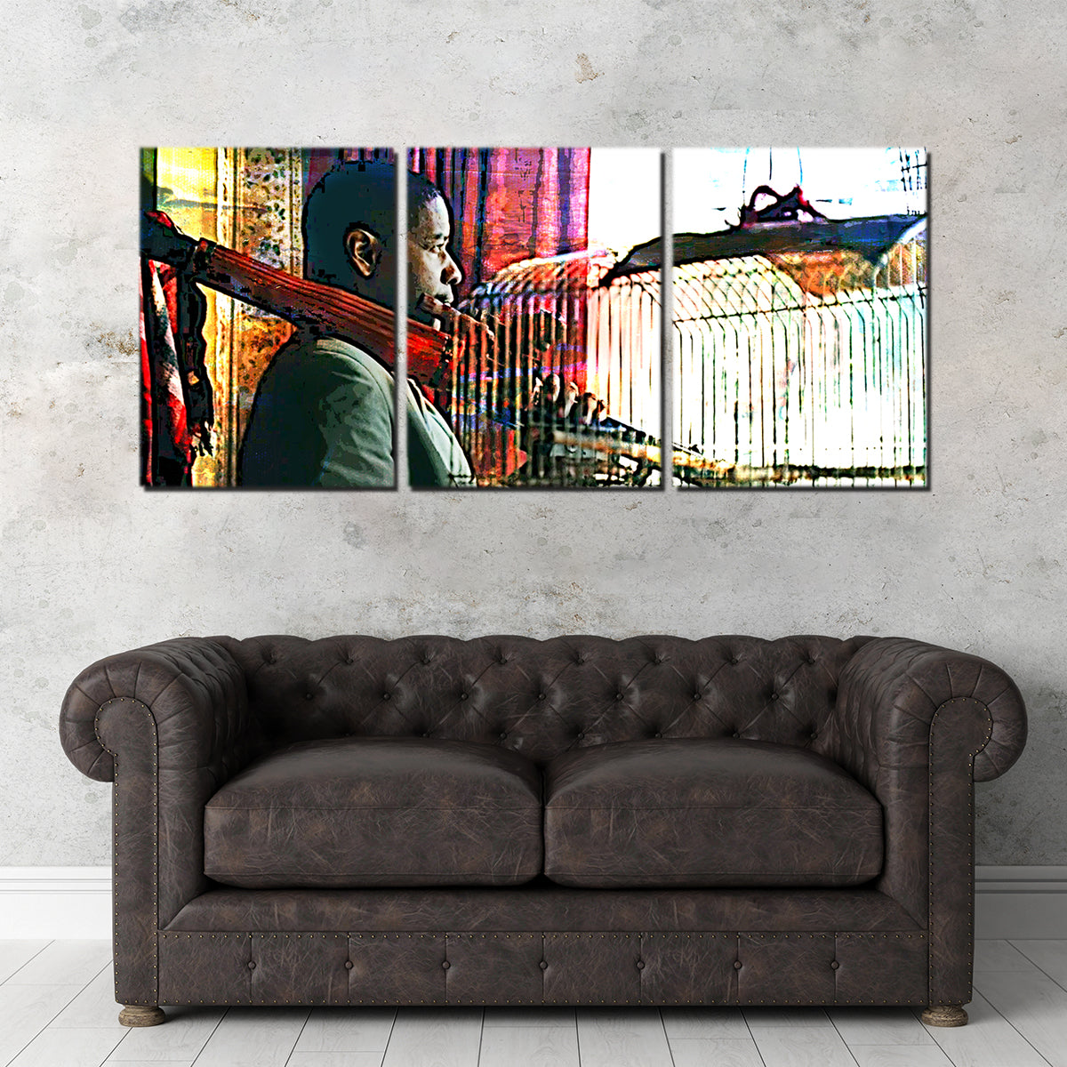 Striking Man on Fire Wall Art for Stunning Home Decor