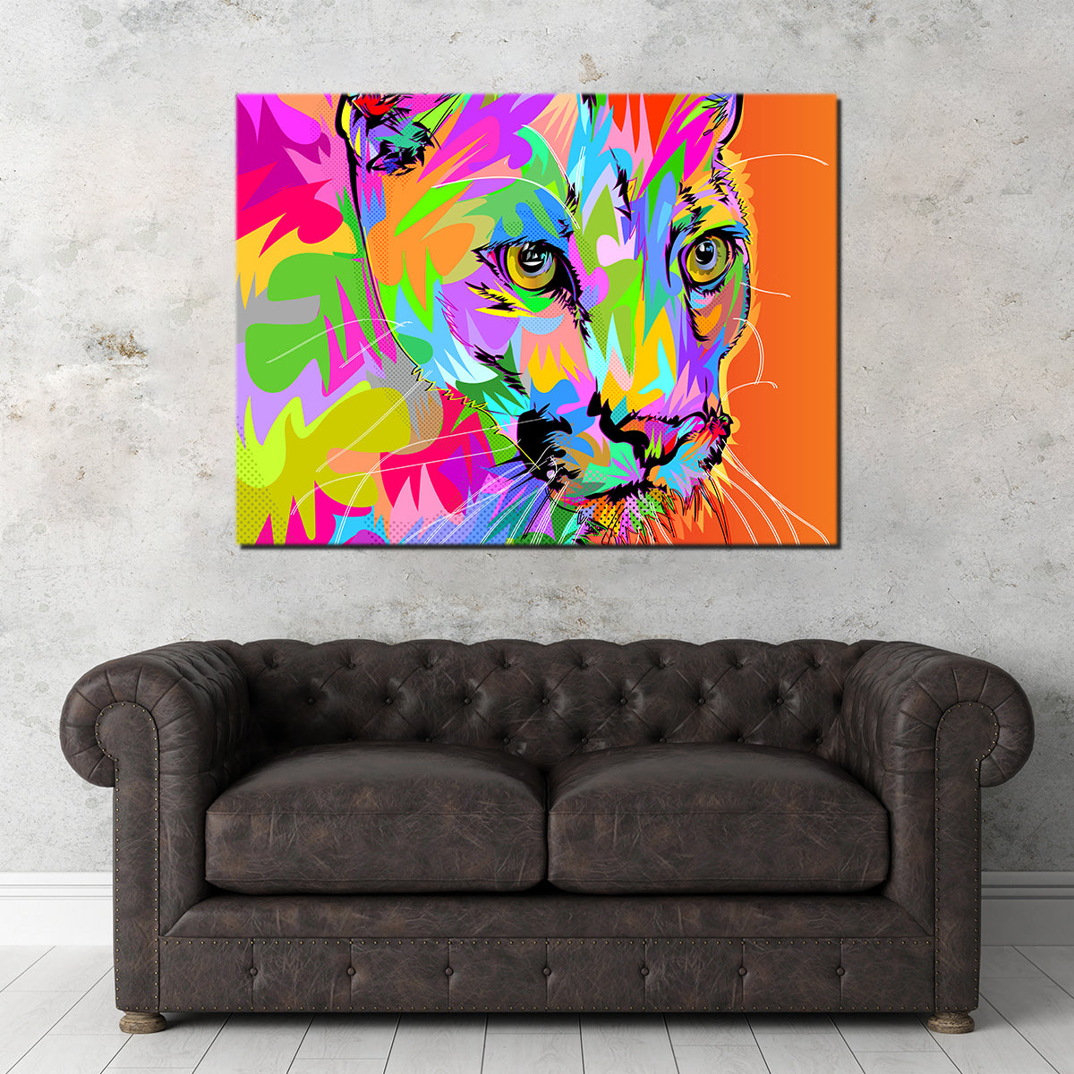 Vibrant Colorful Panther Wall Art for Stunning Decor