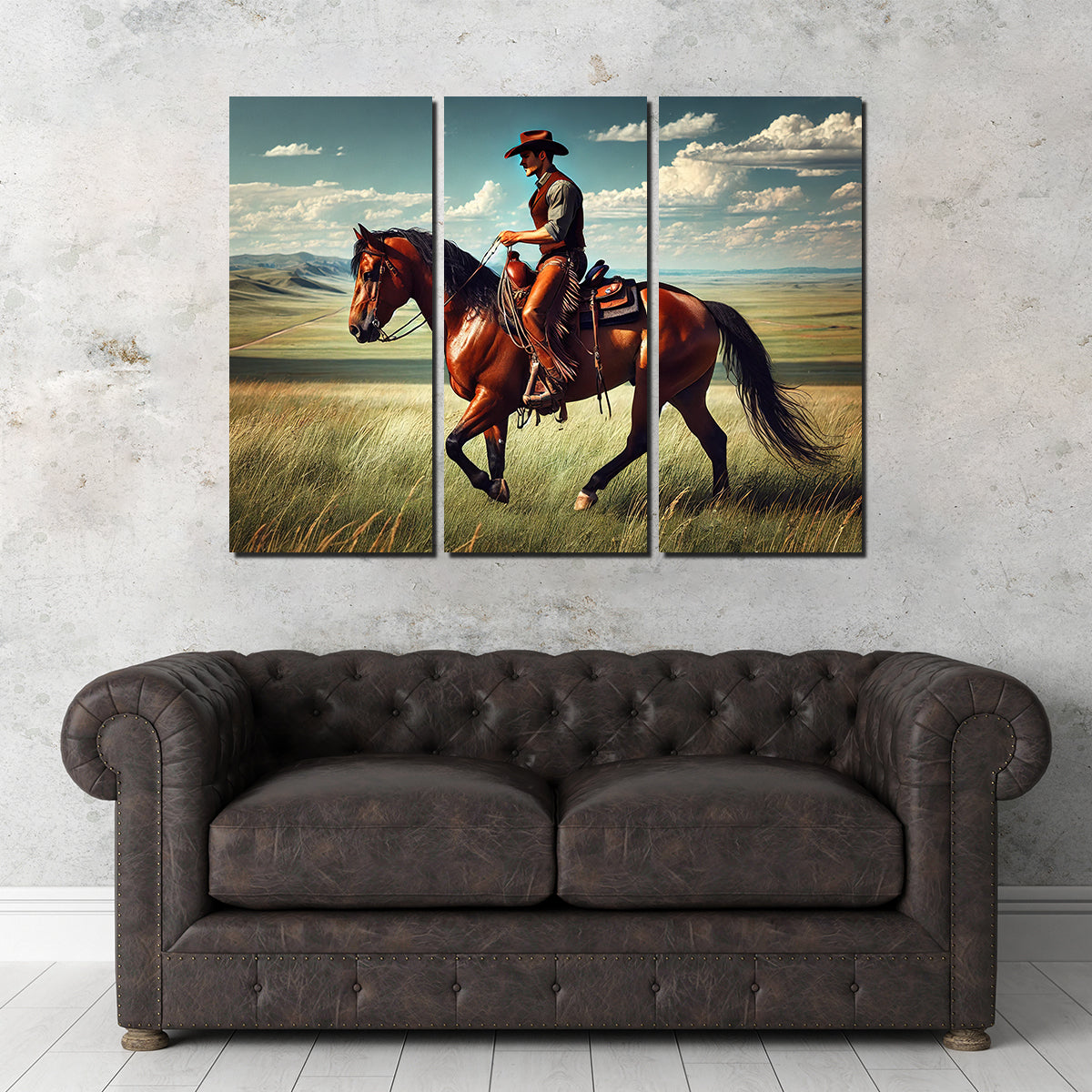 Stunning Cowboy and Quarter Horse Wall Art for Your Home Decor