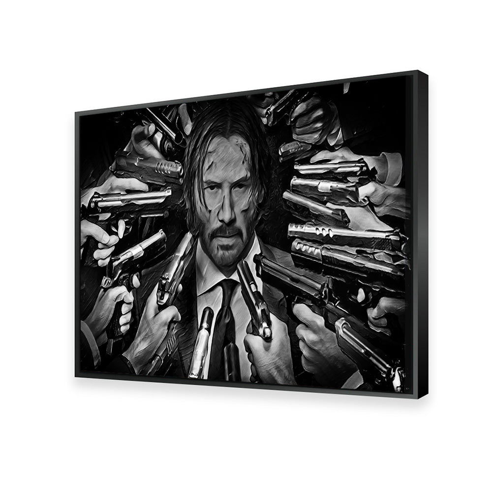 John Wick Inspired Grayscale Wall Art for Stunning Home Decor