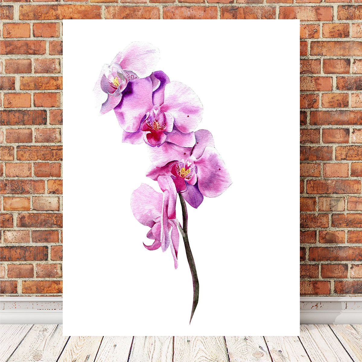 Exquisite Watercolor Orchid Wall Art for Home Decor