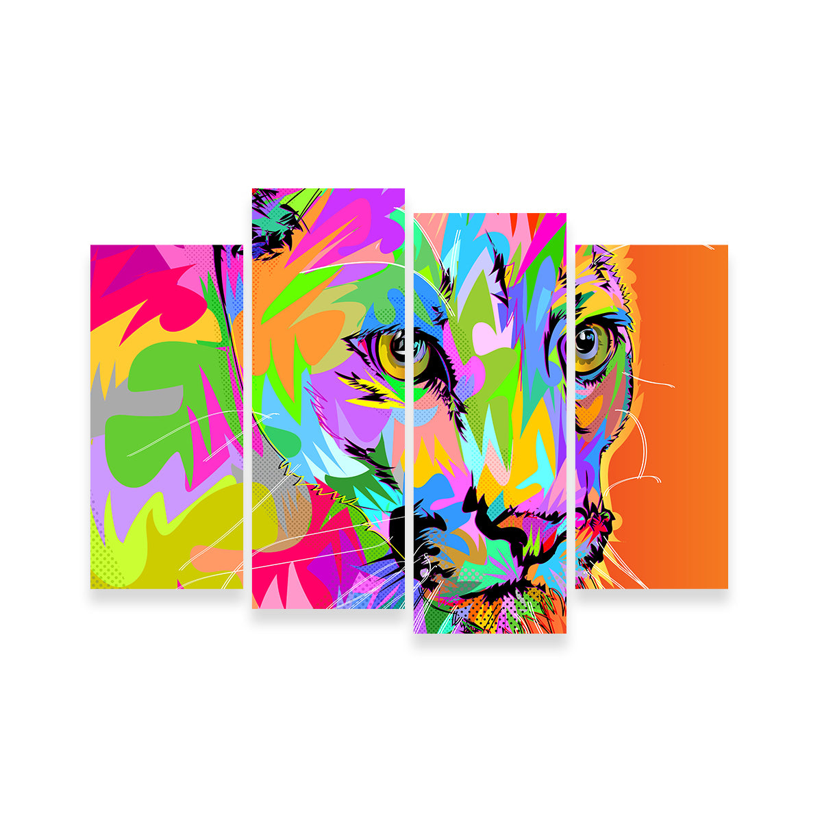 Vibrant Colorful Panther Wall Art for Stunning Decor