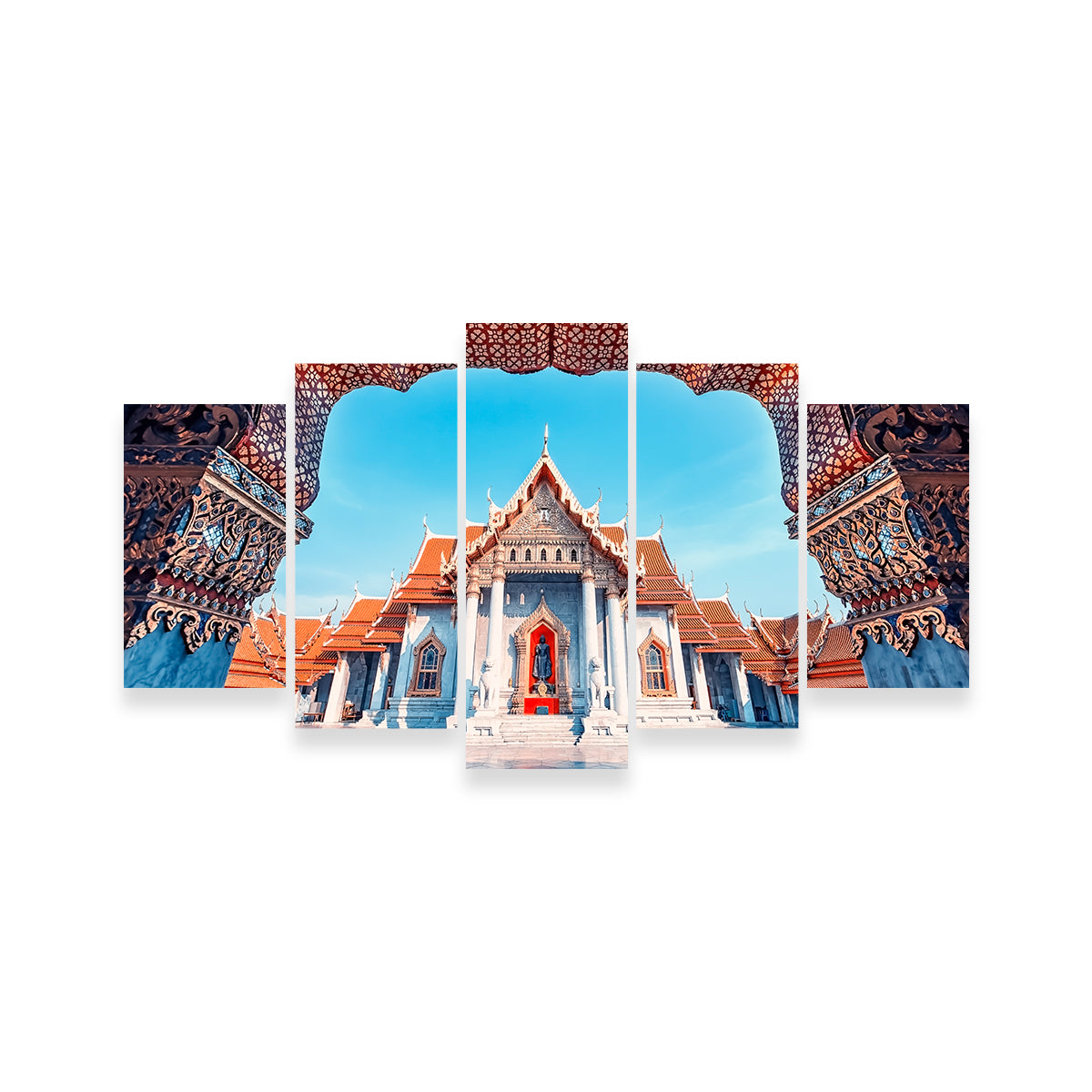 Exquisite Marble Temple Wall Art by Manjik Pictures