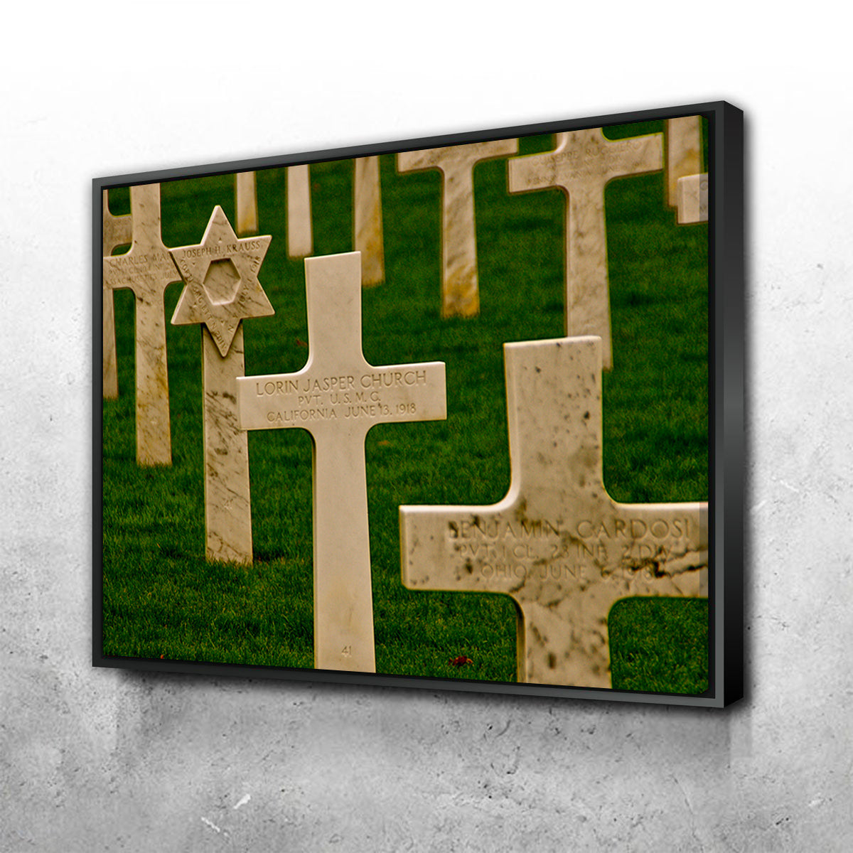 Exquisite WWI American Cemetery in France Wall Art by David Campbell