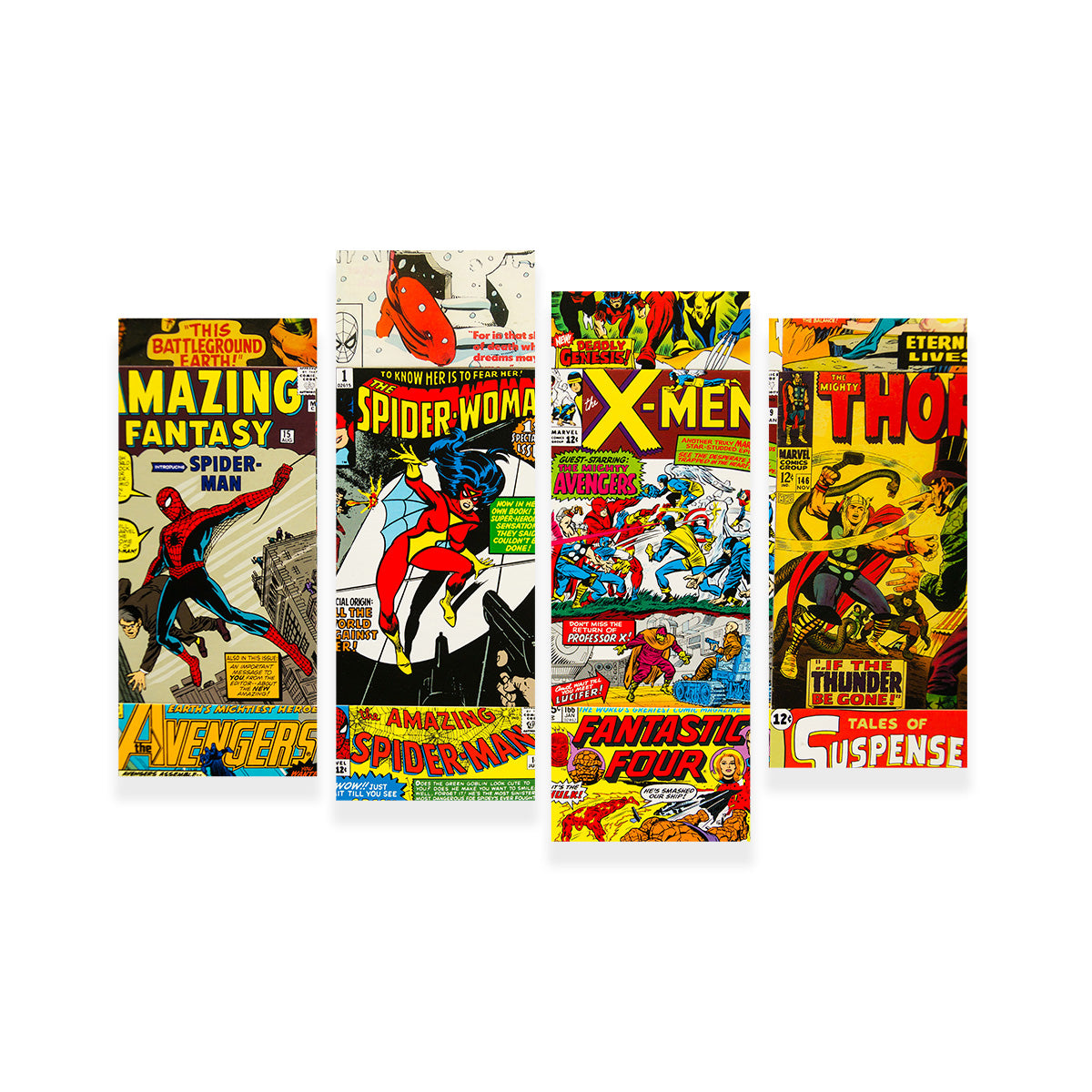 Unique Vintage Comic Covers Wall Art for Stunning Decor