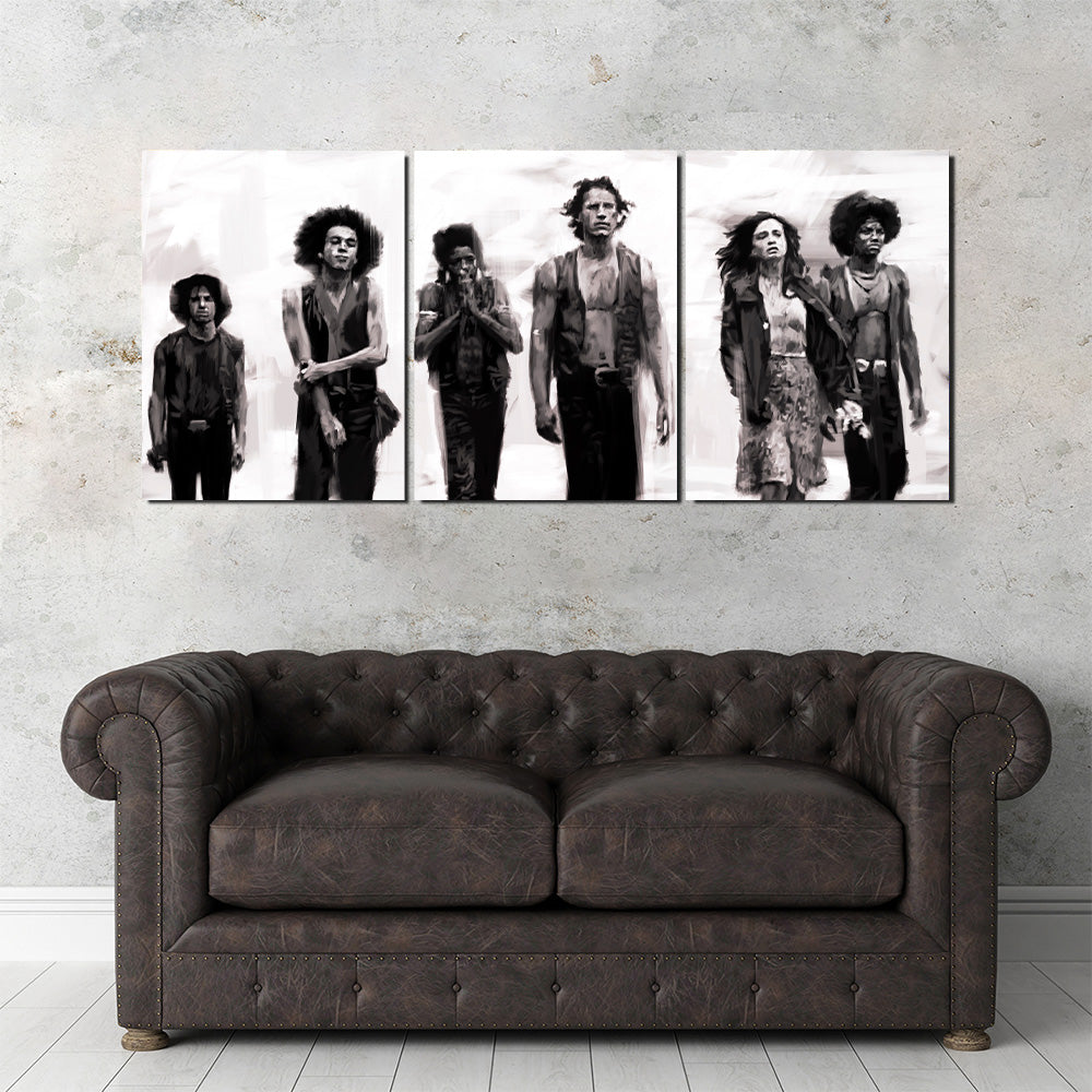 Stunning The Warriors Sketch Wall Art by Andy Brackpool