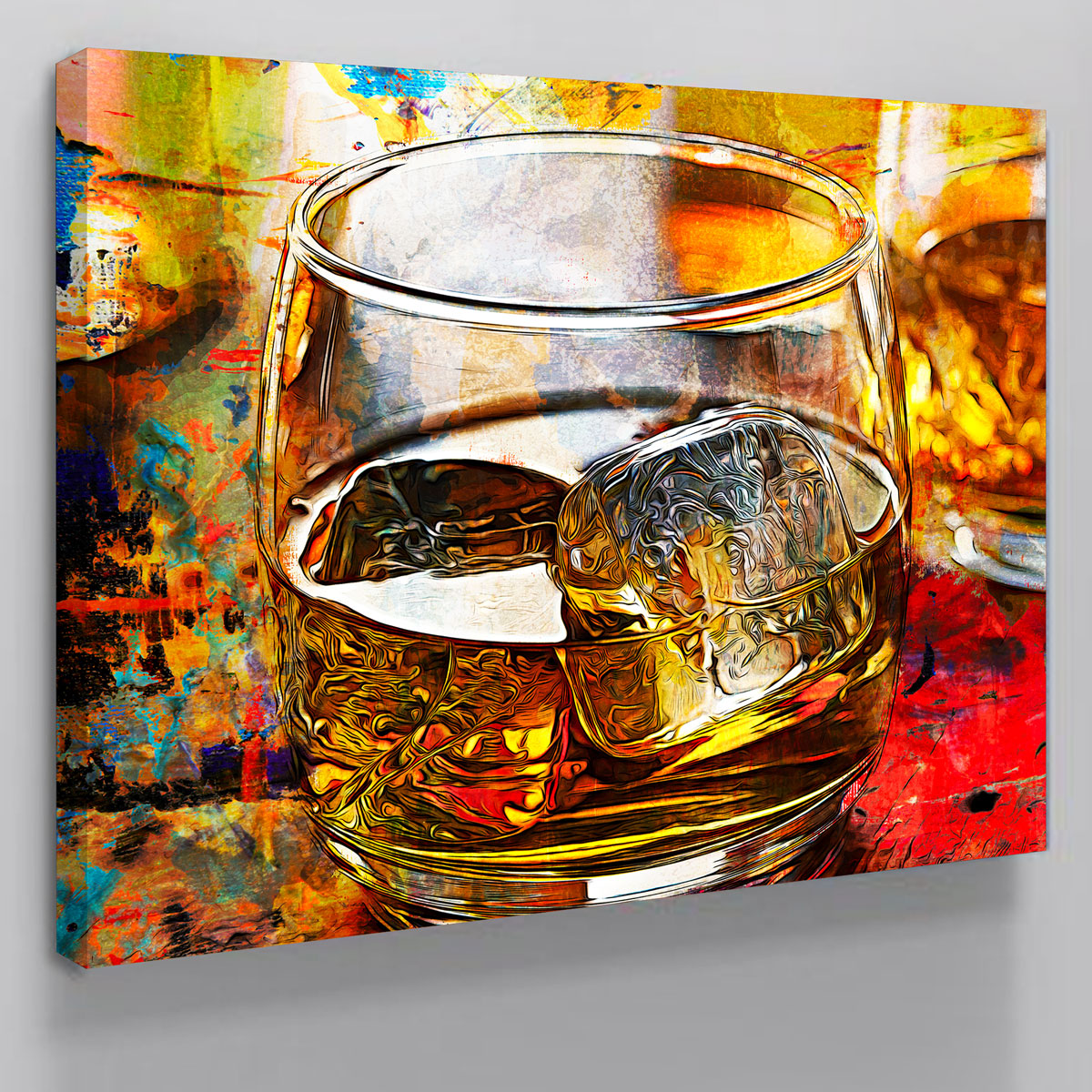 Exquisite Bourbon Whiskey Abstract Wall Art for Stunning Home Decor