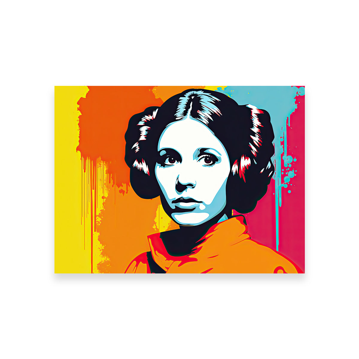 Leia Warhol Inspired Contemporary Wall Art by Ralph & Laura Design