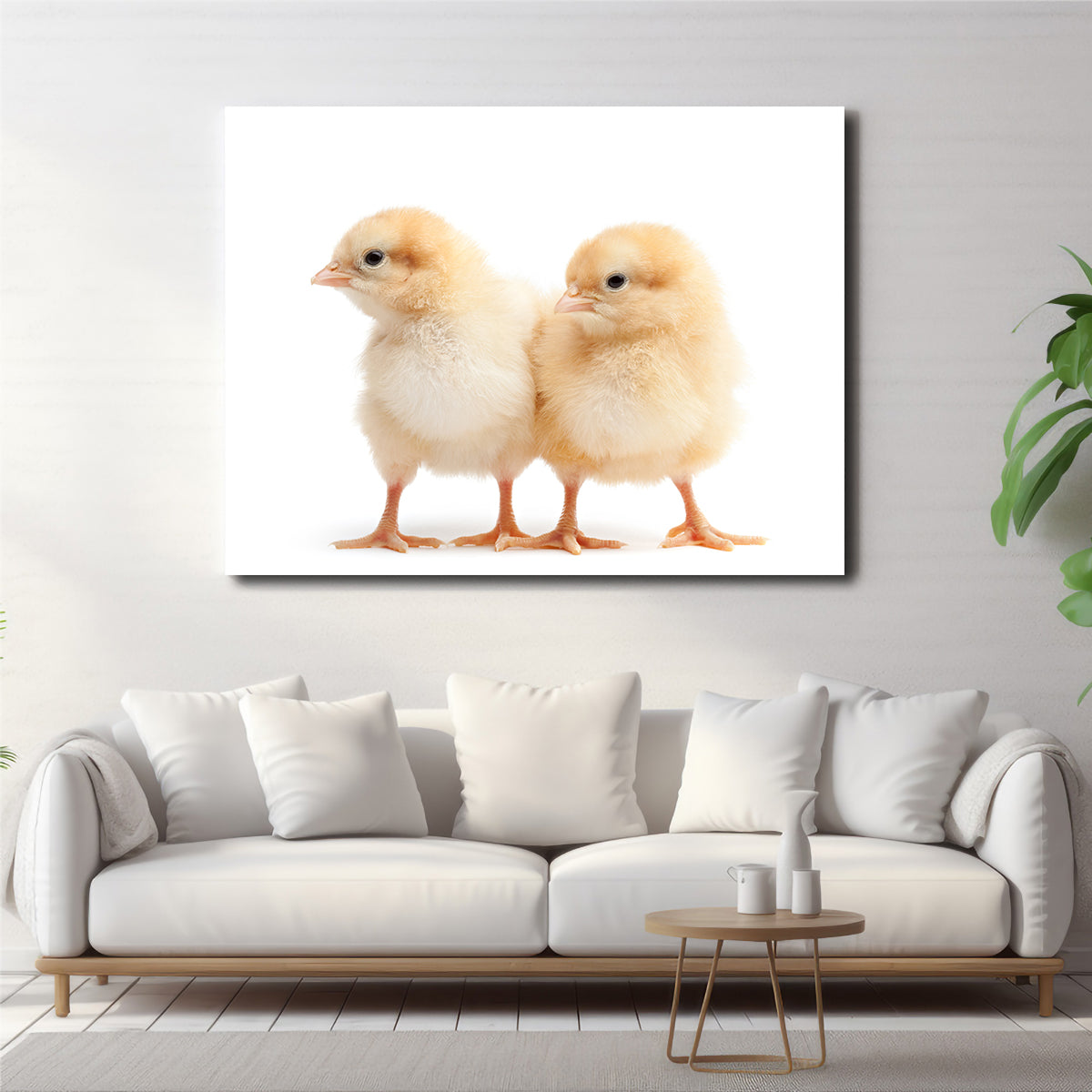 Adorable Two Baby Chickens Wall Art for Your Home Decor