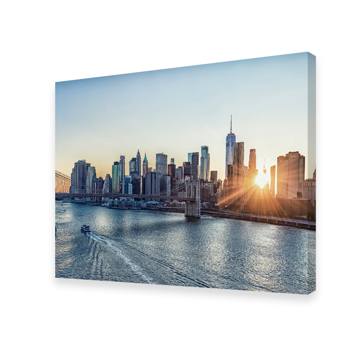 Stunning Sunset In New York Wall Art for Home Decor