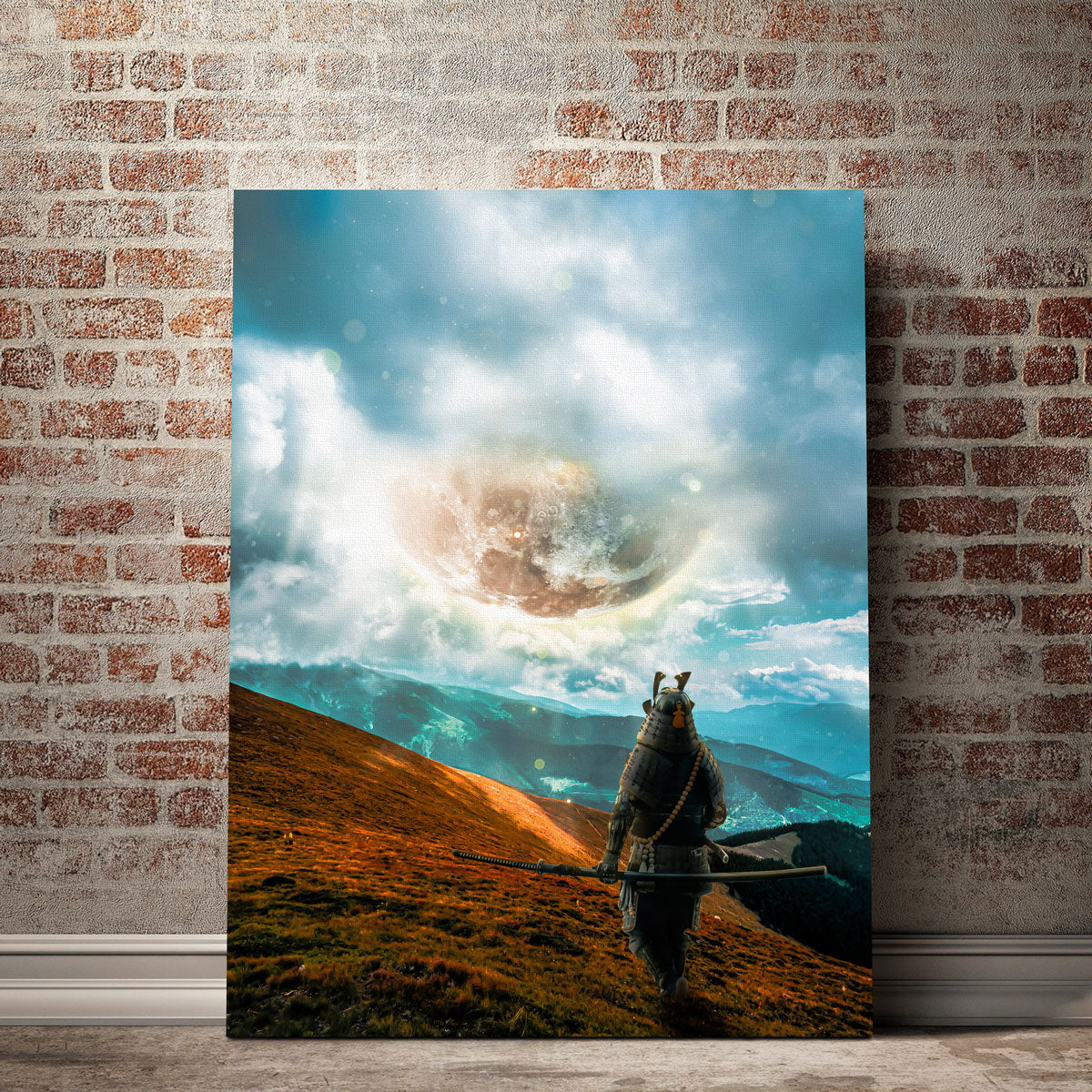 Enchanting Falling Moon Wall Art - A Captivating Decor Piece