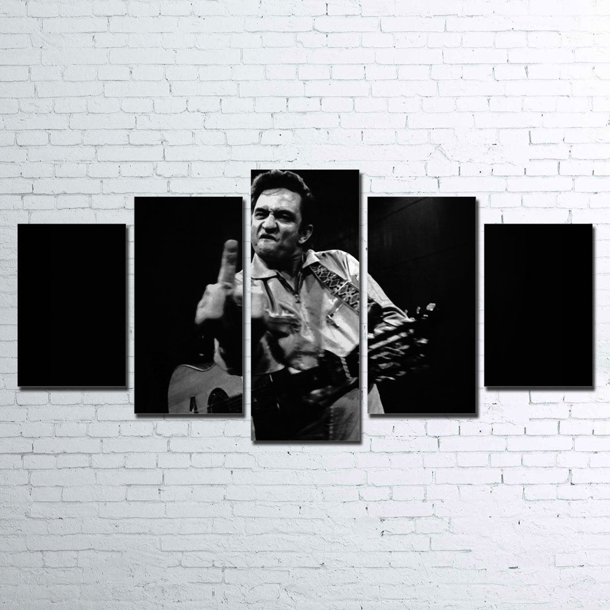 Johnny Cash Stunning 5-piece Wall Art Set for Home Decor