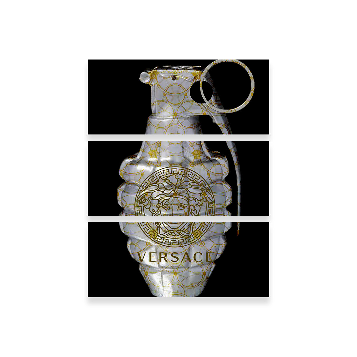 Versace Grenade Wall Art - Exquisite Museum-Quality Canvas Decor
