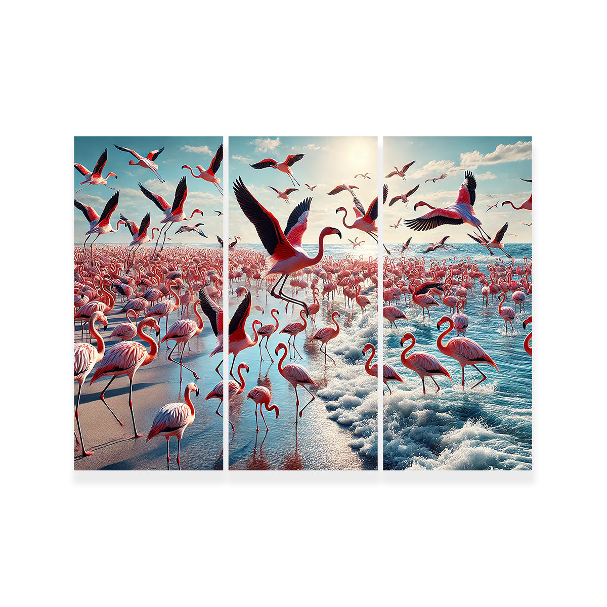 Stunning Flamingo Shore Wall Art for Your Decor