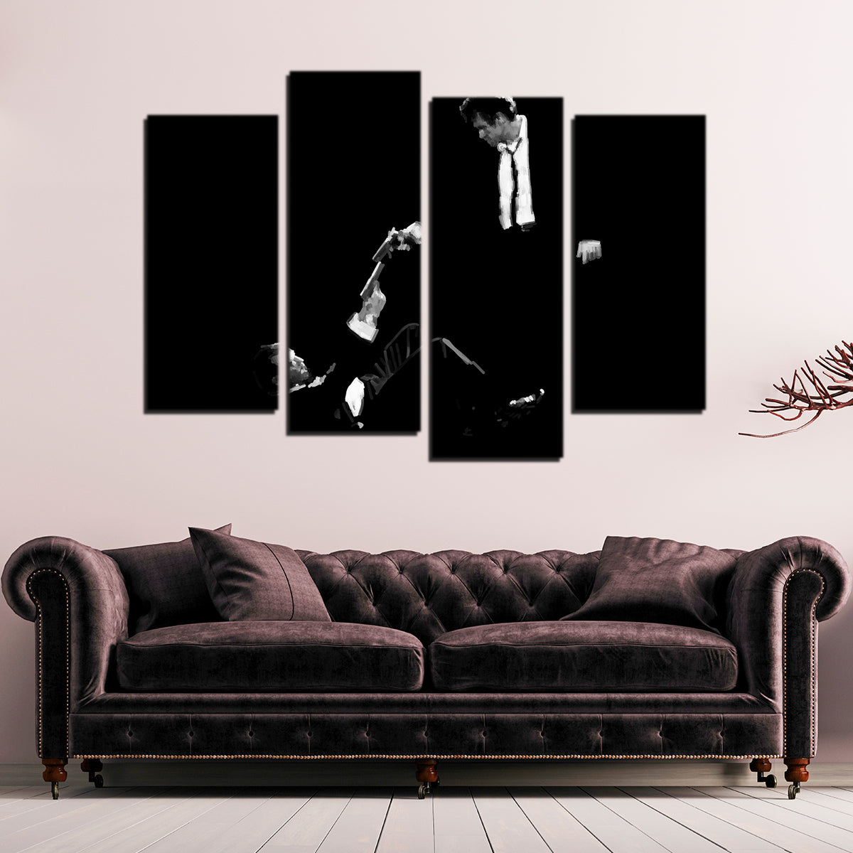 Stunning White Vs Pink Wall Art by Andy Brackpool