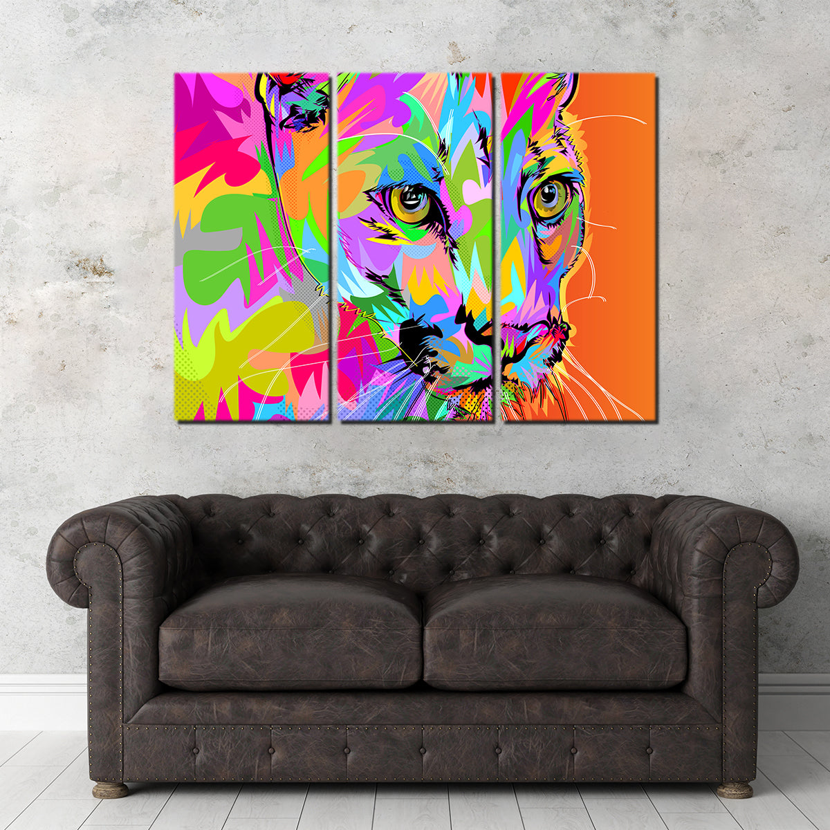 Vibrant Colorful Panther Wall Art for Stunning Decor