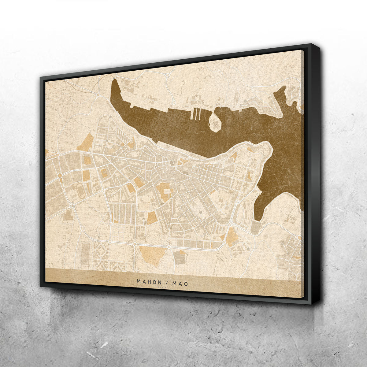 Exquisite Mahon Map Wall Art by Blursbyai