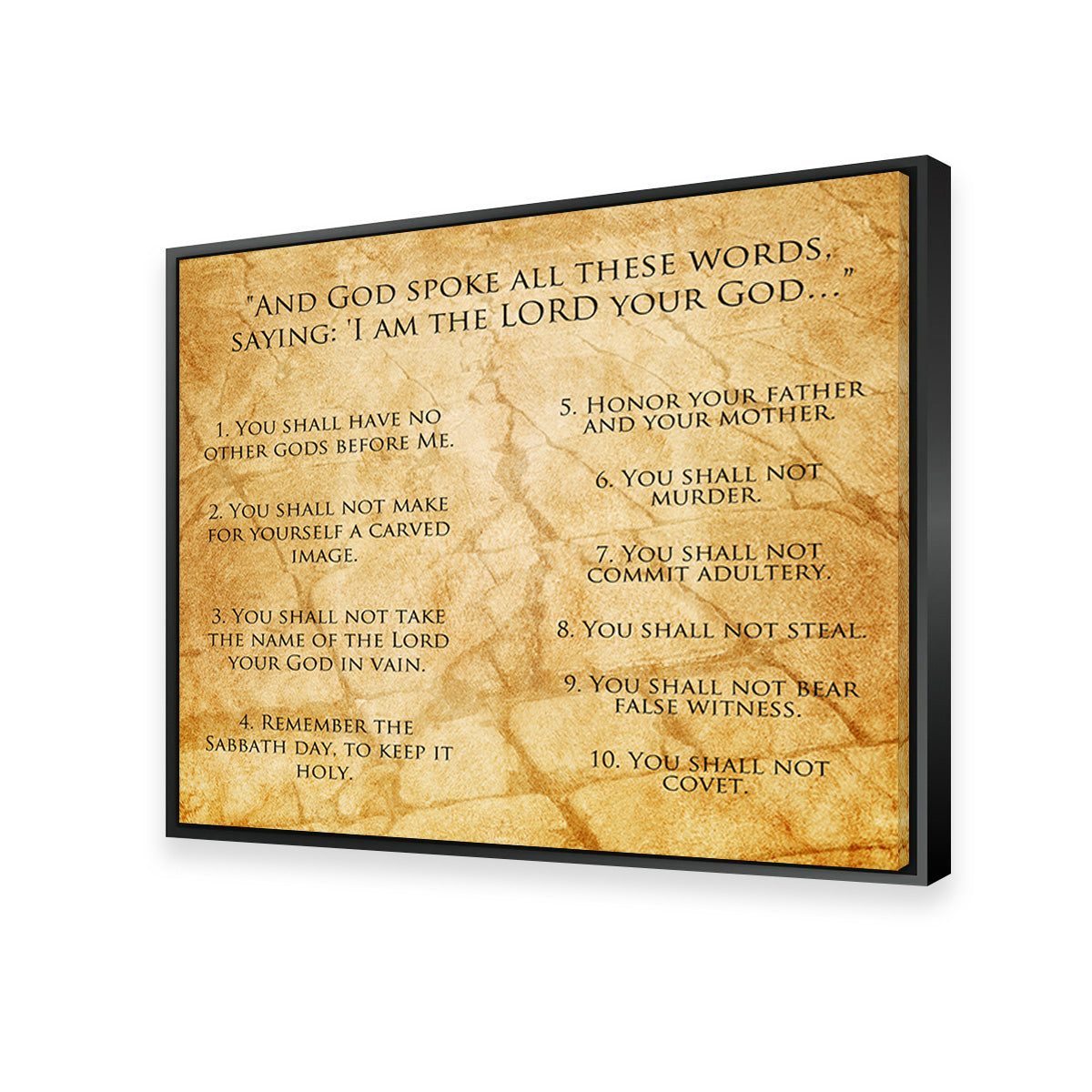 Exquisite The Ten Commandments Wall Art for Home Decor