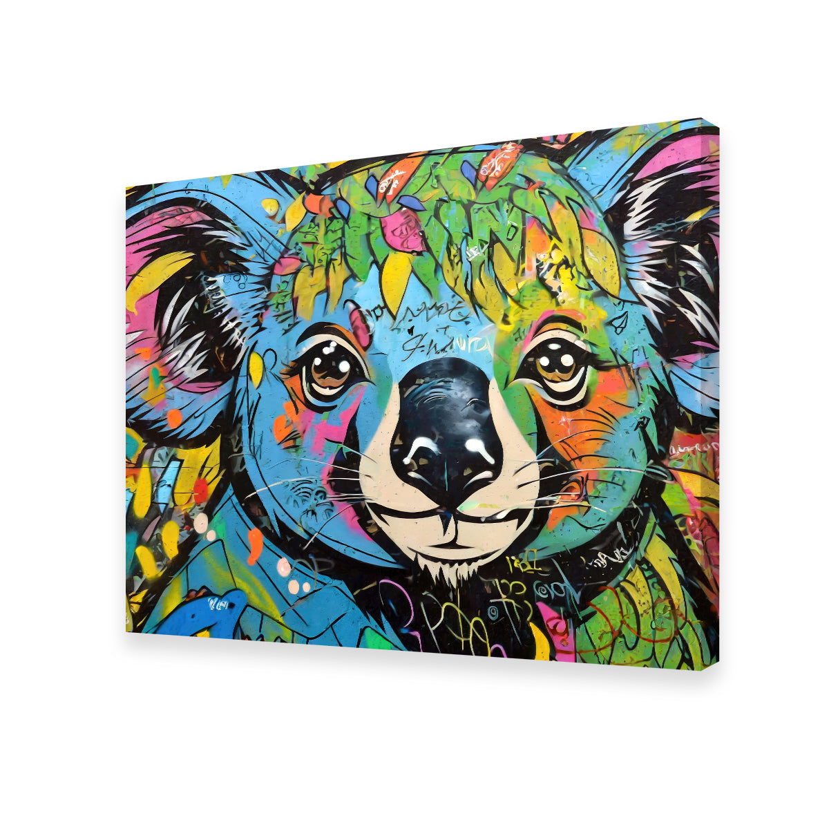 Exquisite Koala Graffiti Wall Art by Stephen Chambers