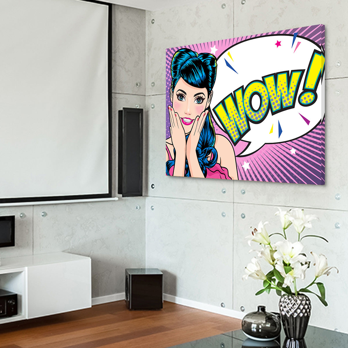 Stunning Wow Wall Art - Ideal for Home Decor