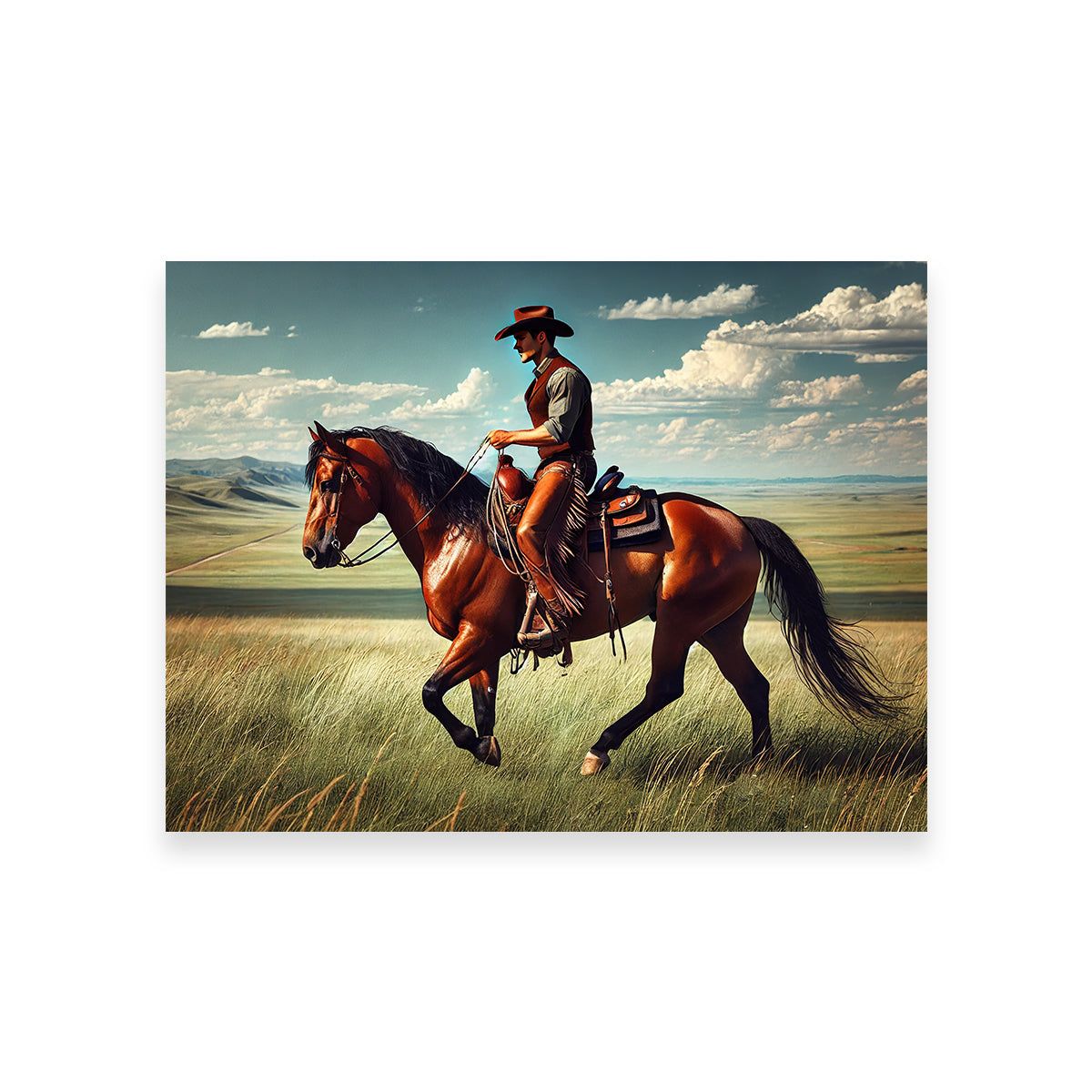 Stunning Cowboy and Quarter Horse Wall Art for Your Home Decor
