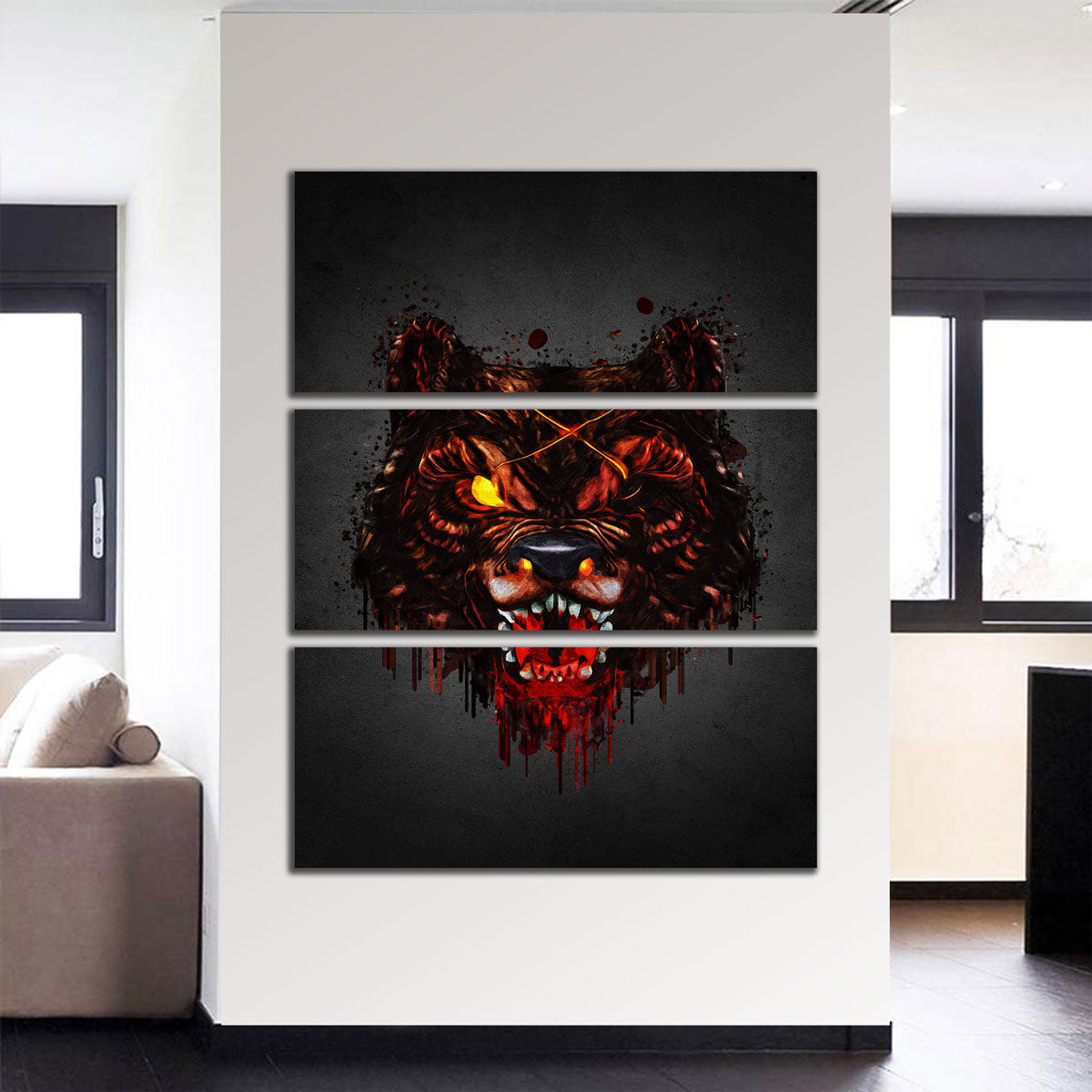 Stunning Warewolf Portrait Wall Art by Gab Fernando