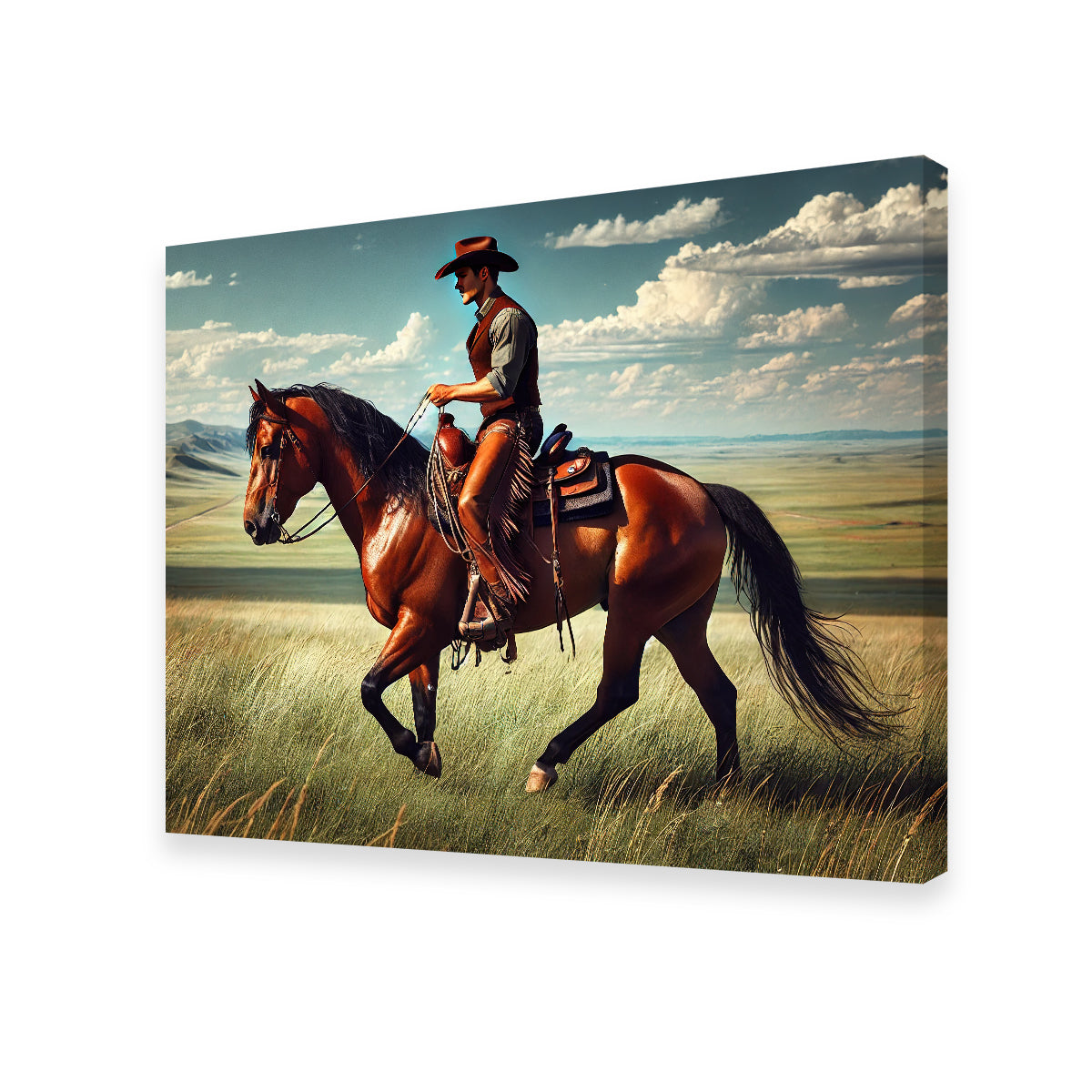 Stunning Cowboy and Quarter Horse Wall Art for Your Home Decor
