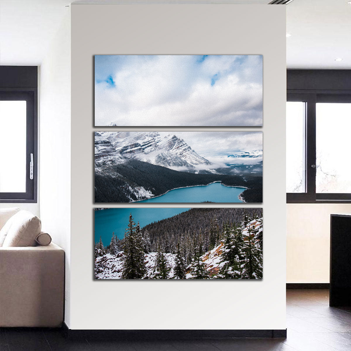 Stunning Wintry Peyto Lake Wall Art by Lucas Moore